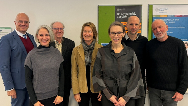 v.l.n.r.: Wolfgang Mazal, Ulrike Zartler, Rudolf Richter, Isabella Hranek, Eva-Maria Schmidt, Andreas Baierl, Olaf Kapella