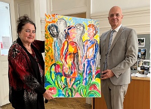 Jahrgangsbild 2021 der Denkwerkstatt St. Lambrecht von Brigitte Aiginger - Farbe schafft Freude